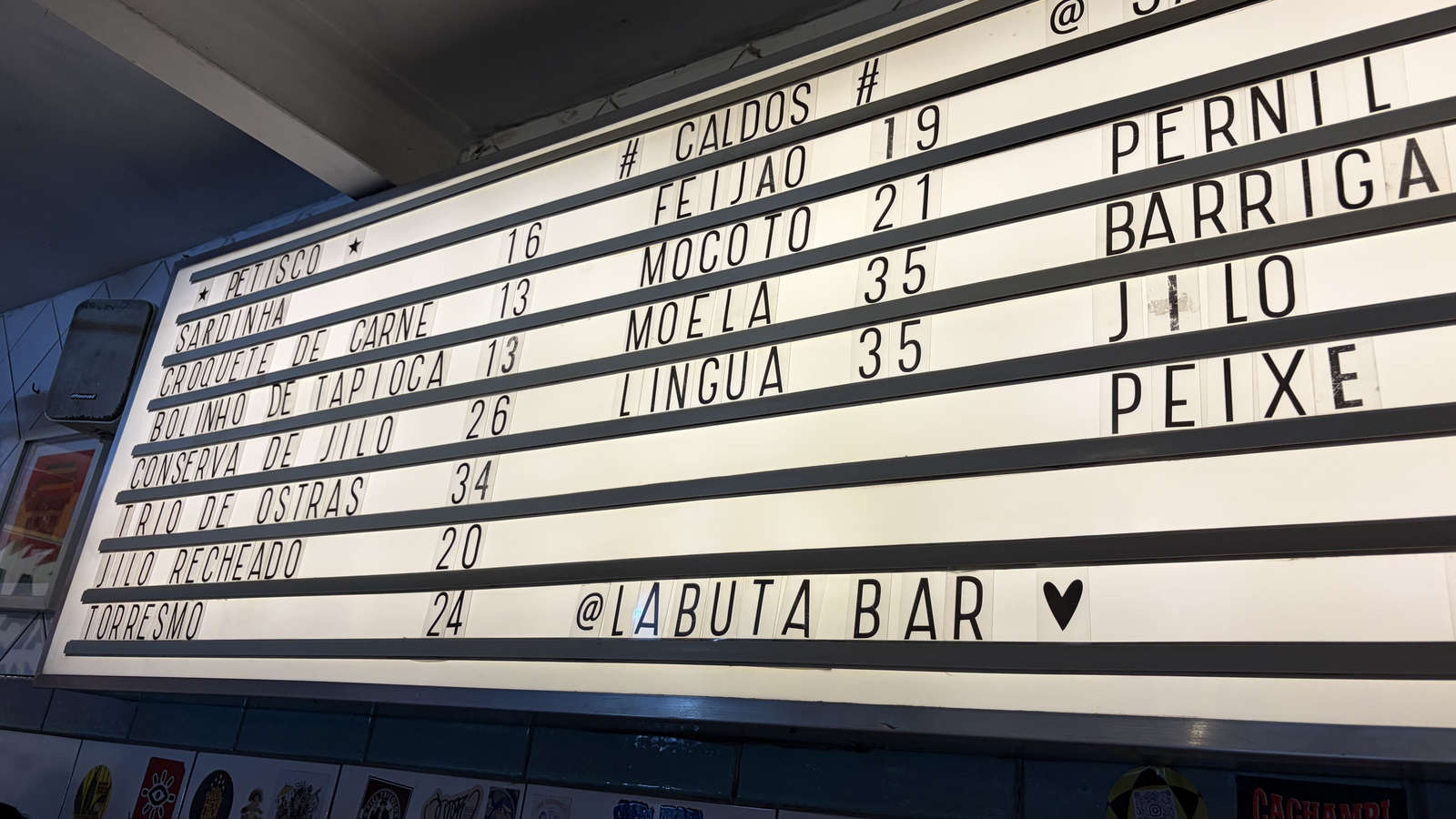 The open kitchen and counter at Labuta Bar