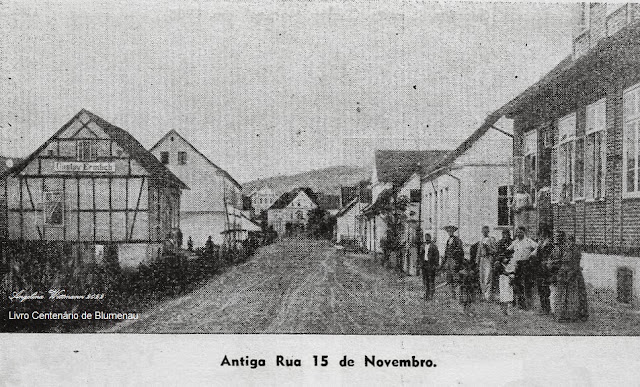 An early 20th-century view of Rua XV de Novembro in Blumenau