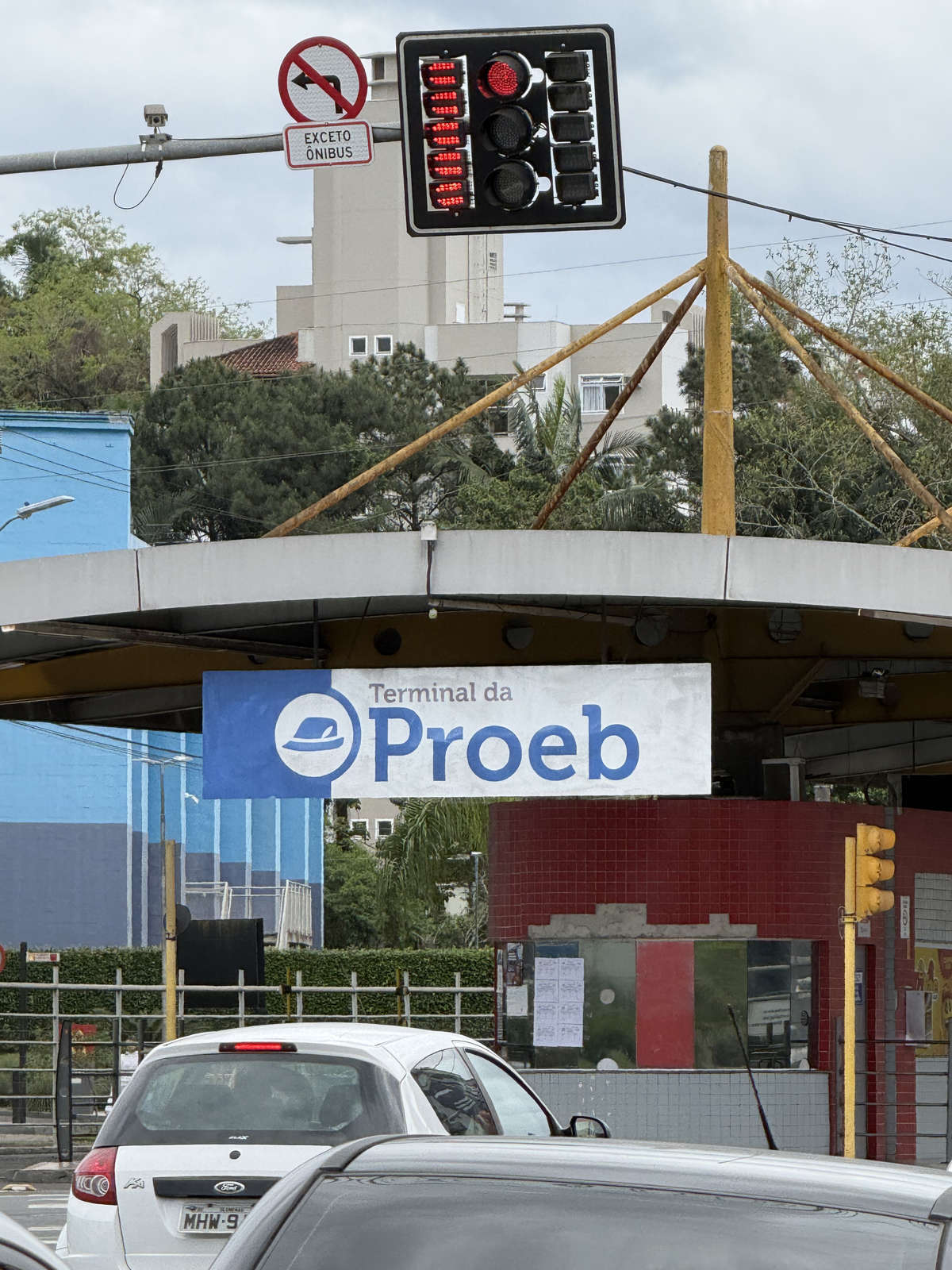 The Proeb bus terminal near Parque Vila Germânica in Blumenau