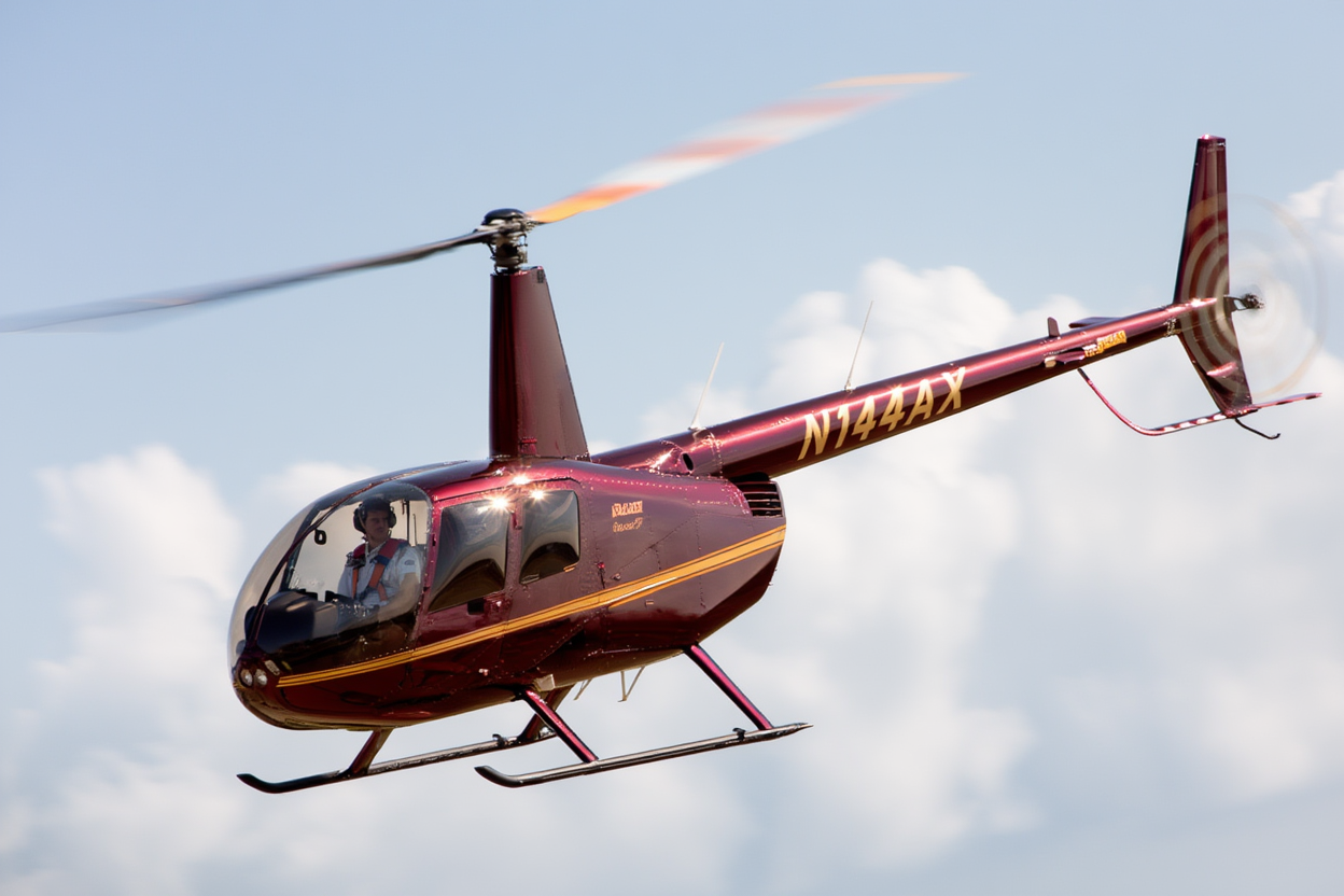Three-seat closed-door helicopter