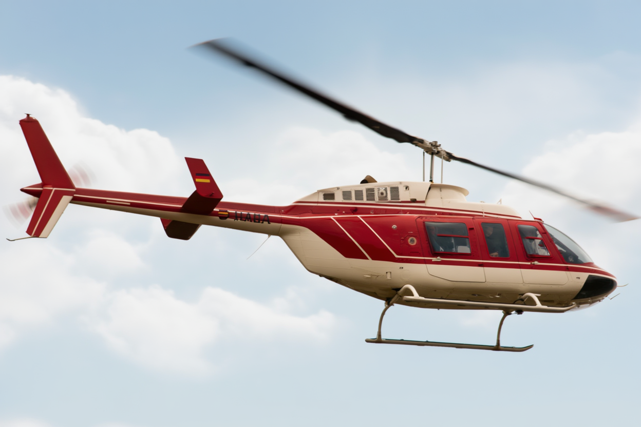 Four-seat closed-door helicopter