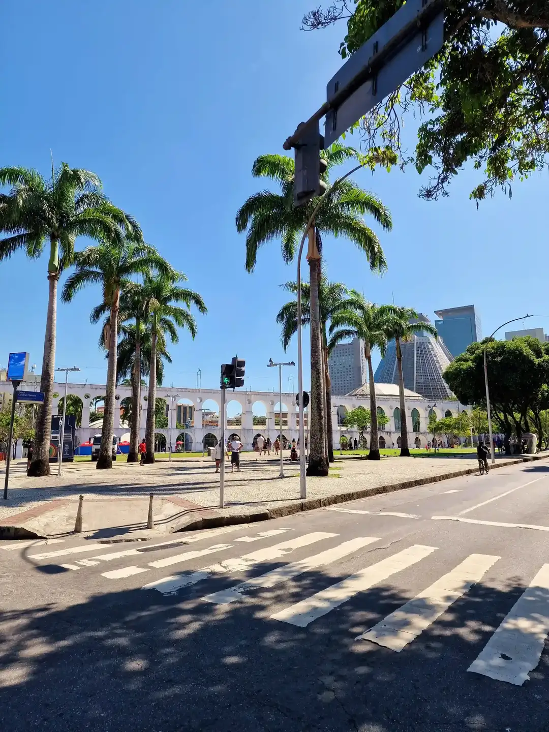 Palm trees on Rio's Olympic Boulevard