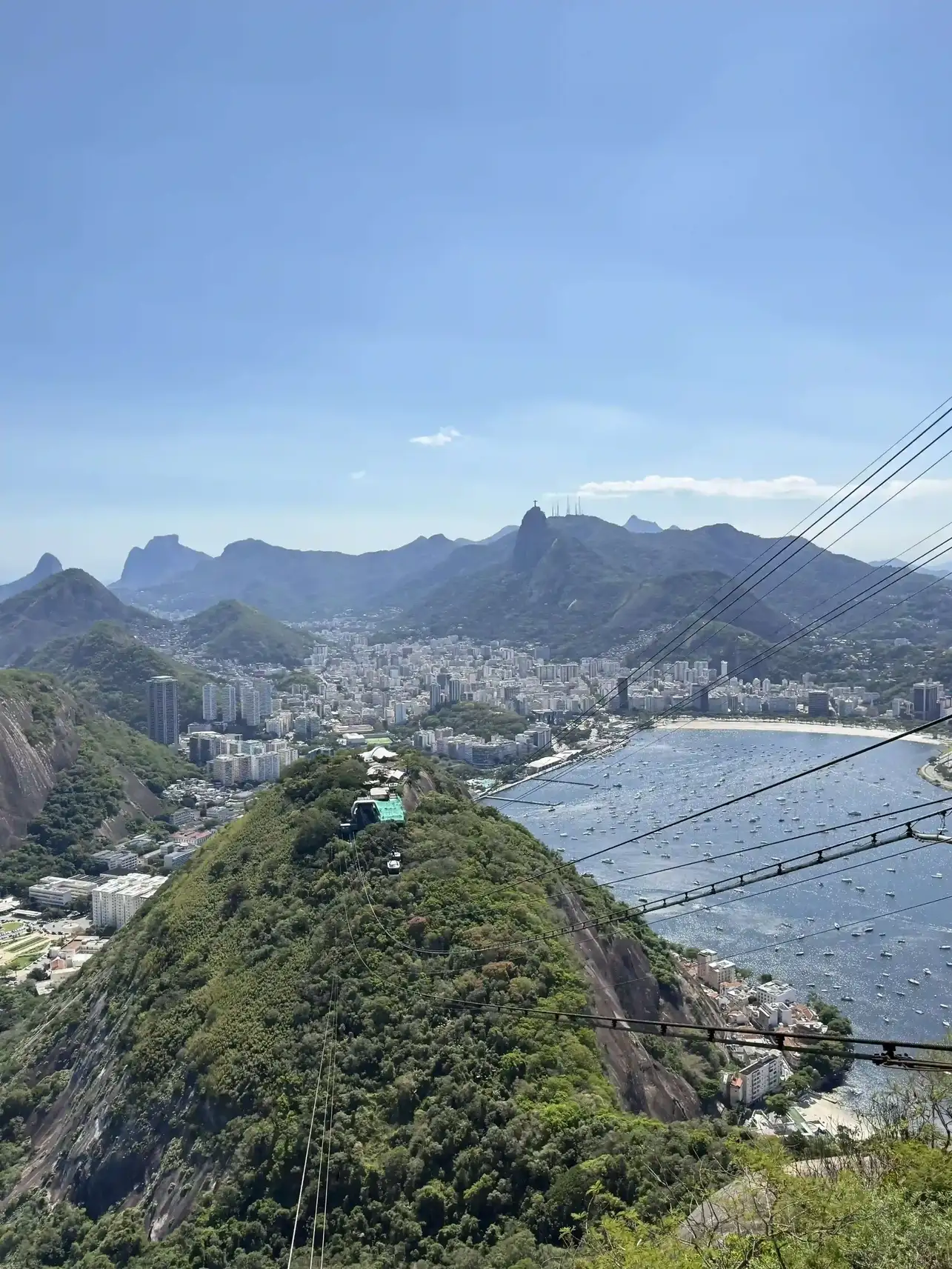 Panorama of Rio's lagoon and mountains